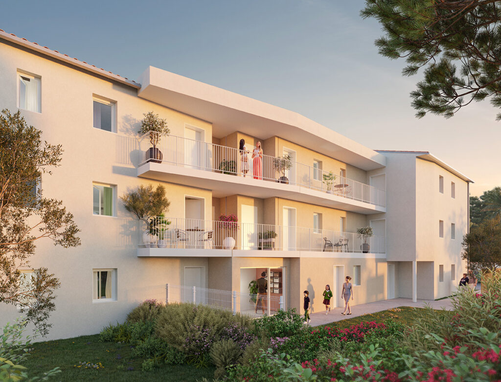 Aperçu de la résidence neuve du programme Mon appart à Toulon par Mon Delta, commercialisé en BRS